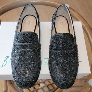 Betsy Johnson Black Aron Loafers Size 7